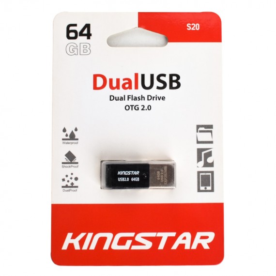 فلش کینگ استار (KINGSTAR) مدل 64GB DualUSB S20
