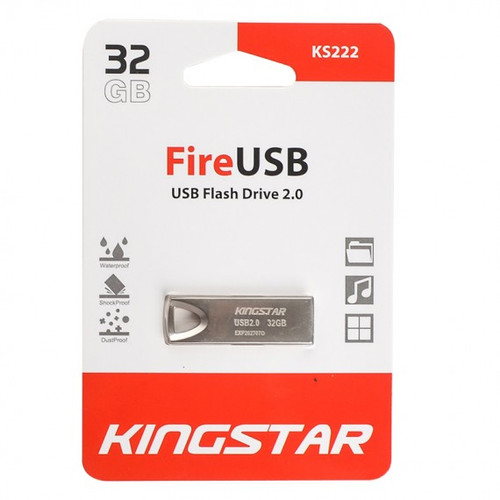 فلش کینگ استار ( KingStar ) مدل USB Fire 32GB ای نقره KS222